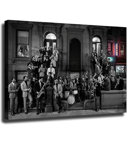 Amazon.com: Jazz Portrait - Harlem, 1958 2X Matted 28x39 Large