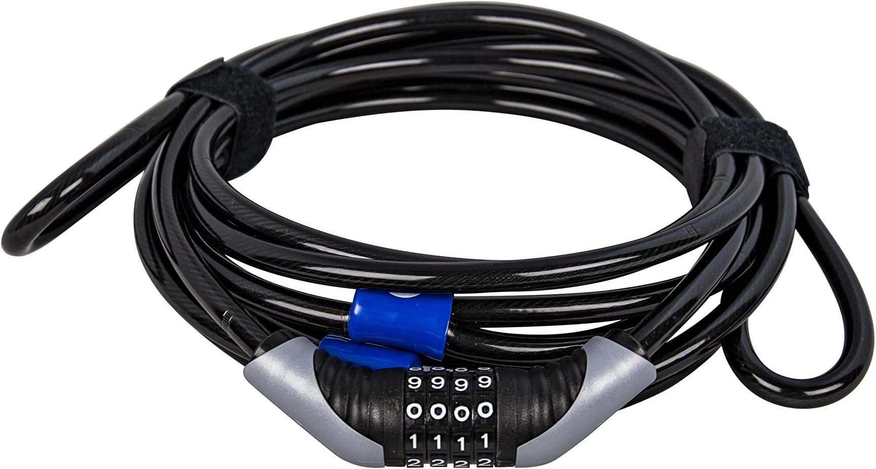 Kayak Security Cable Lock | for Sit on Top Kayaks | 55 Inch | Combination Lock | Nylon Coated Cable
