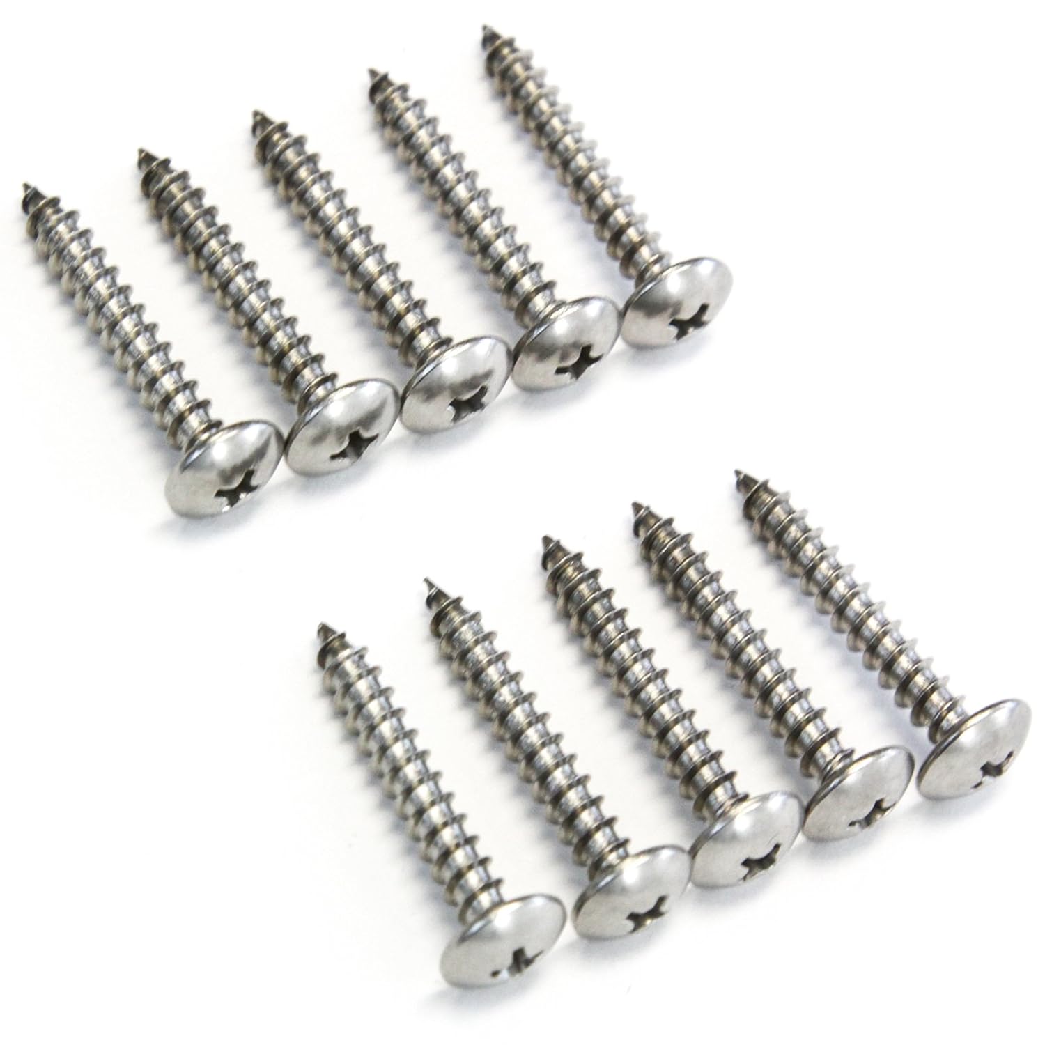 40 Piece Truss Head Screw Set for Dock Bumper Installation Marine Grade