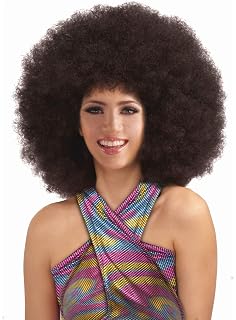 Amazon Com Forum 70 S Disco Deluxe Jumbo Afro Wig Black One