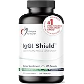 Designs for Health IgGI Shield - Gut Health & Immune Support Powder with Dairy-Free ImmunoLin Immunoglobulin and NAG - Help Bind & Remove Toxins and Fortify the Intestinal Barrier (120 Capsules)
