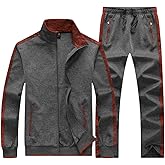 Men's Tracksuits Casual Athletic Sweatsuit 2 Piece Track Suits Set Long Sleeve Training Jogging Outfits Full Zip