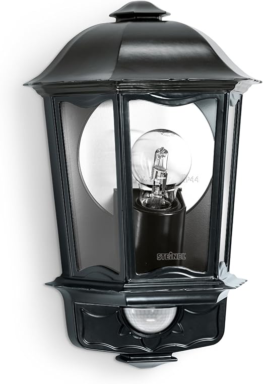 Steinel Aussen Wandleuchte L 190 S Schwarz 180 Bewegungsmelder 12 M Reichweite Softlicht Grundlicht Dauerlicht Amazon De Beleuchtung