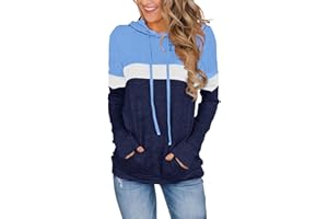 MIXSHE Womens Tops Ladies Tunics Casual Shirts Long Sleeve Hoodie Pullover Blouses Loose Fitting Tees Fashion Clothing Sweatshirts