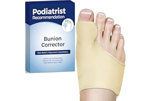 Habioer Bunion Corrector for Women and Men, Breathable Big Toe Straightener, Bunion Relief Splint & Pad, Comfortable for Day/Night Use, Fit for R/L, Washable