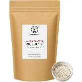 Amazake Co. Japan-Crafted Dried White Rice Koji, 17.6 oz/500g | Made with organic white rice. Use for amazake, miso, shio koji, koji water, pickles &amp; marinades.