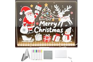 Led Drawing Board, Doodle Glow Board, Acrylic Light Up Dry Erase Boards for Kids (11.8 * 7.9in)