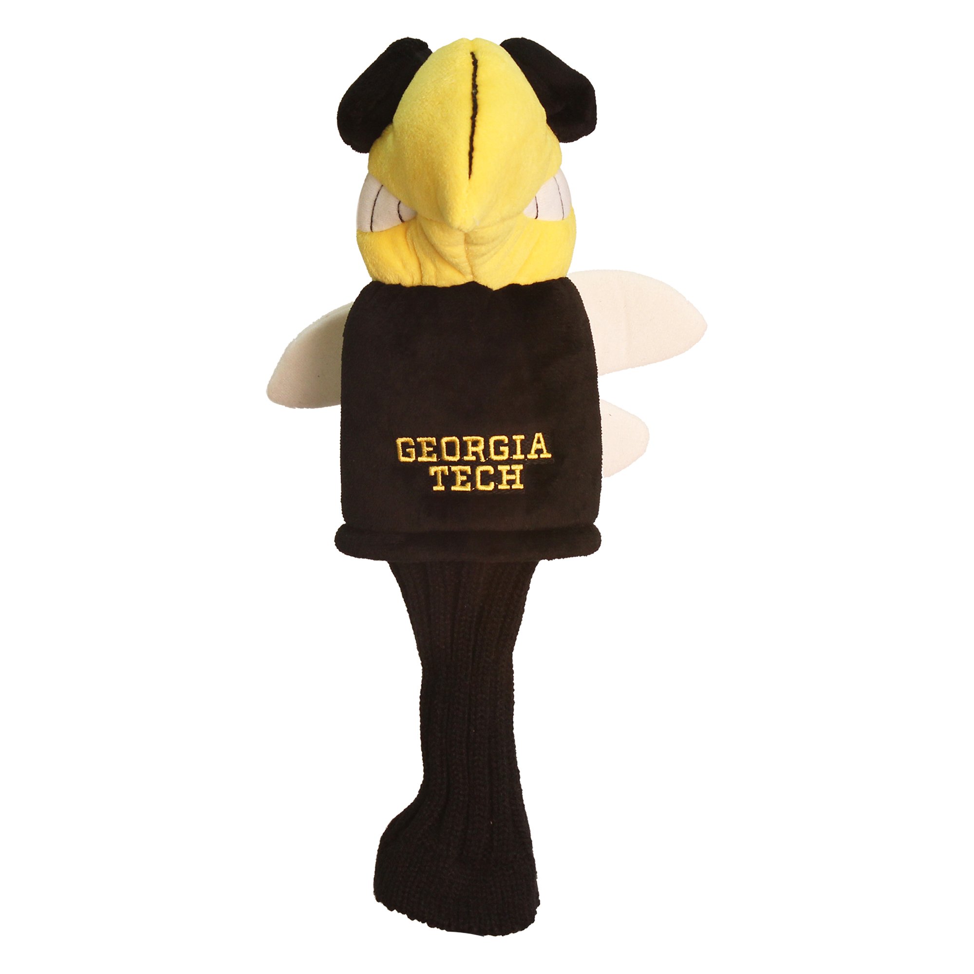 Team Golf NCAA Georgia Tech Yellow Jackets Mascot Head Cover Mascot Golf Club Headcover, Fits most Oversized Drivers, Extra Long Sock for Shaft Protection, Officially Licensed Product