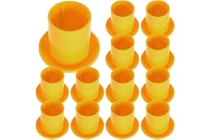PAMINGONO 50pcs Yellow Plastic Mushroom Rebar Caps 25-32mm Rebar End Protective Covers for Construction Safety