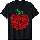 Apple Dot Pattern Art Teacher Appreciation Men Women Humor T-Shirt
