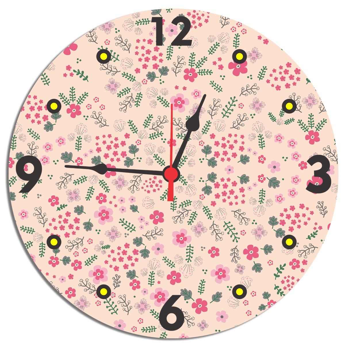 Buy Superstore Martcarewood Mdf Round Analogue Wall Clock Online At Low Prices In India Amazonin