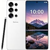 ExAchat C24 Ultra Unlocked Phone, Android 14.0 Cell Phone, 6800mAh Battery Smartphone, 8GB+256GB Dual SIM Dual Standby 5G Phone.(White)