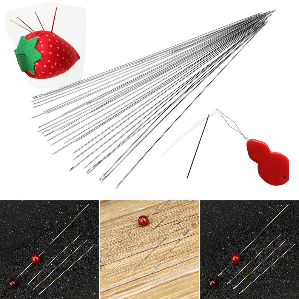 40 PCS Beading Needles, Seed Beads Needles Extra Fine Thin Beading