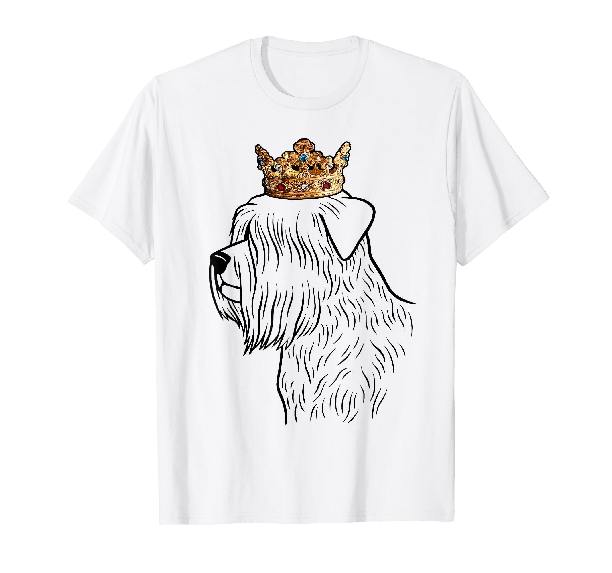 Soft Coated Wheaten Terrier Dog Wearing Crown T-Shirt