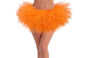 OLRECO Tutus for Women Adult Tutu Skirts for Women 5 Layers Tulle Skirt Halloween Tutu Womens Tutu Skirt 80s Costumes for Women