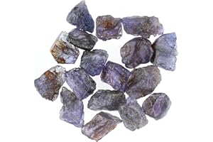CRYSTALIS 50 carats Natural Tanzanite Loose Gemstone Wholesale Bulk Rough Jewelry Making Supply, Chakra & Healing Raw Stones, Wire Wrapping, DIY, Gem Collection (B-Grade) (8-12mm)