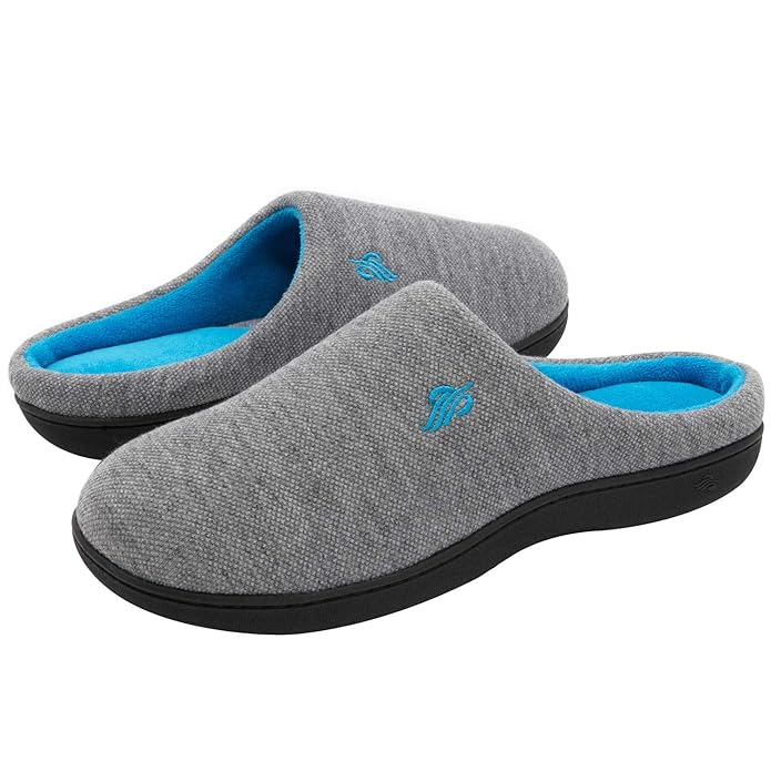 Wishcotton Men’s Memory Foam AntiSlip Breathable Slip on House