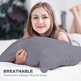 DN Pillow Cases 2 Pack Charcoal 50x75cm Envelope Closure view 5