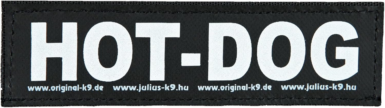 Julius-K9 Interchangeable Hook & Loop Patches, 1 pair, SECURITY, Size: Large, Black - Image 3