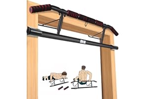 IRON AGE Pull Up Bar for Doorway : 2025 New Pullup Bar - Industrial Grade Steel, Hang & Go Training, Multi-Grip Horizontal Array