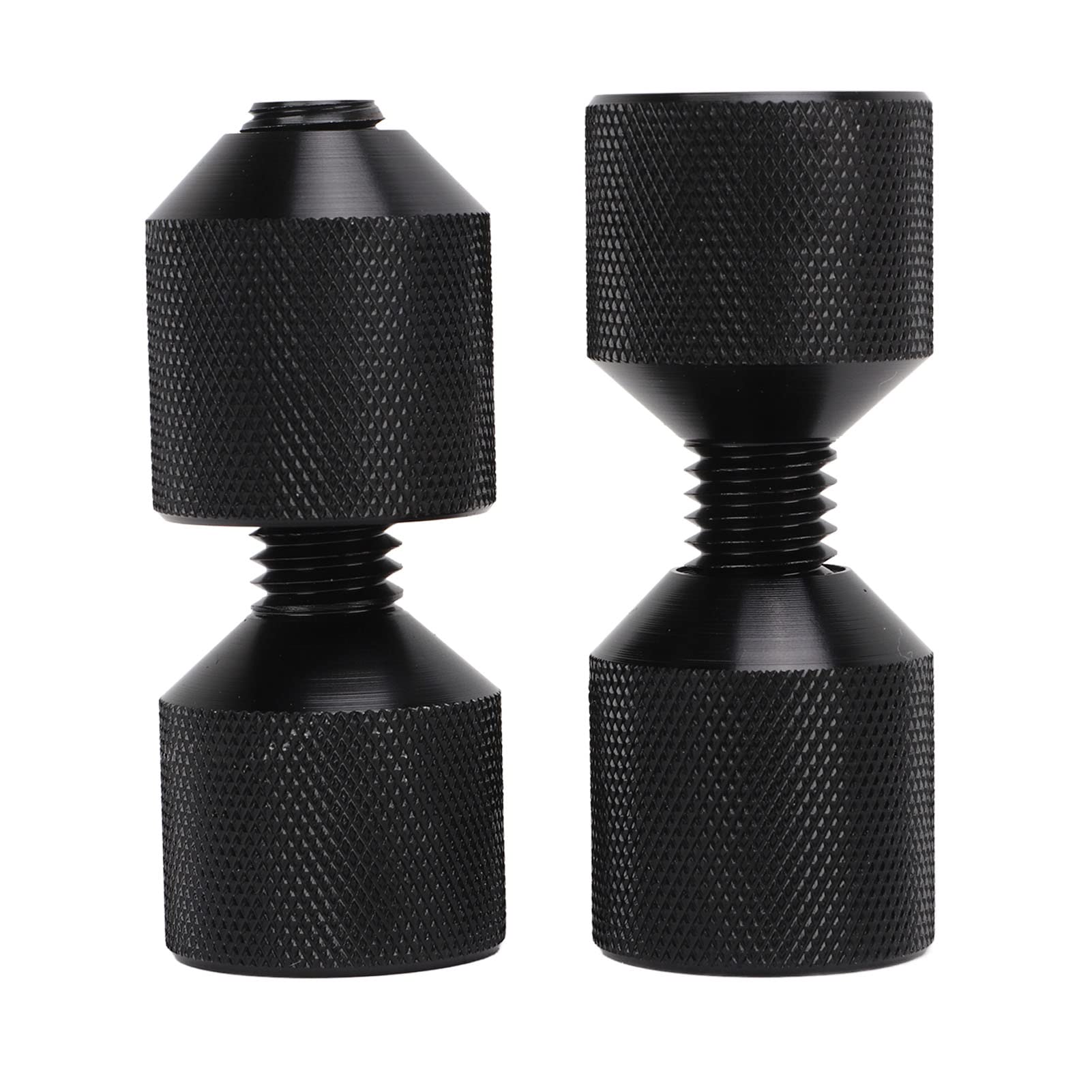 EVGATSAUTO Two Hole Flange Alignment Pins 2pcs 1-1/8in Aluminium Threaded ASME 150LB Flanges 1/2in-14in Pipefitter Tools