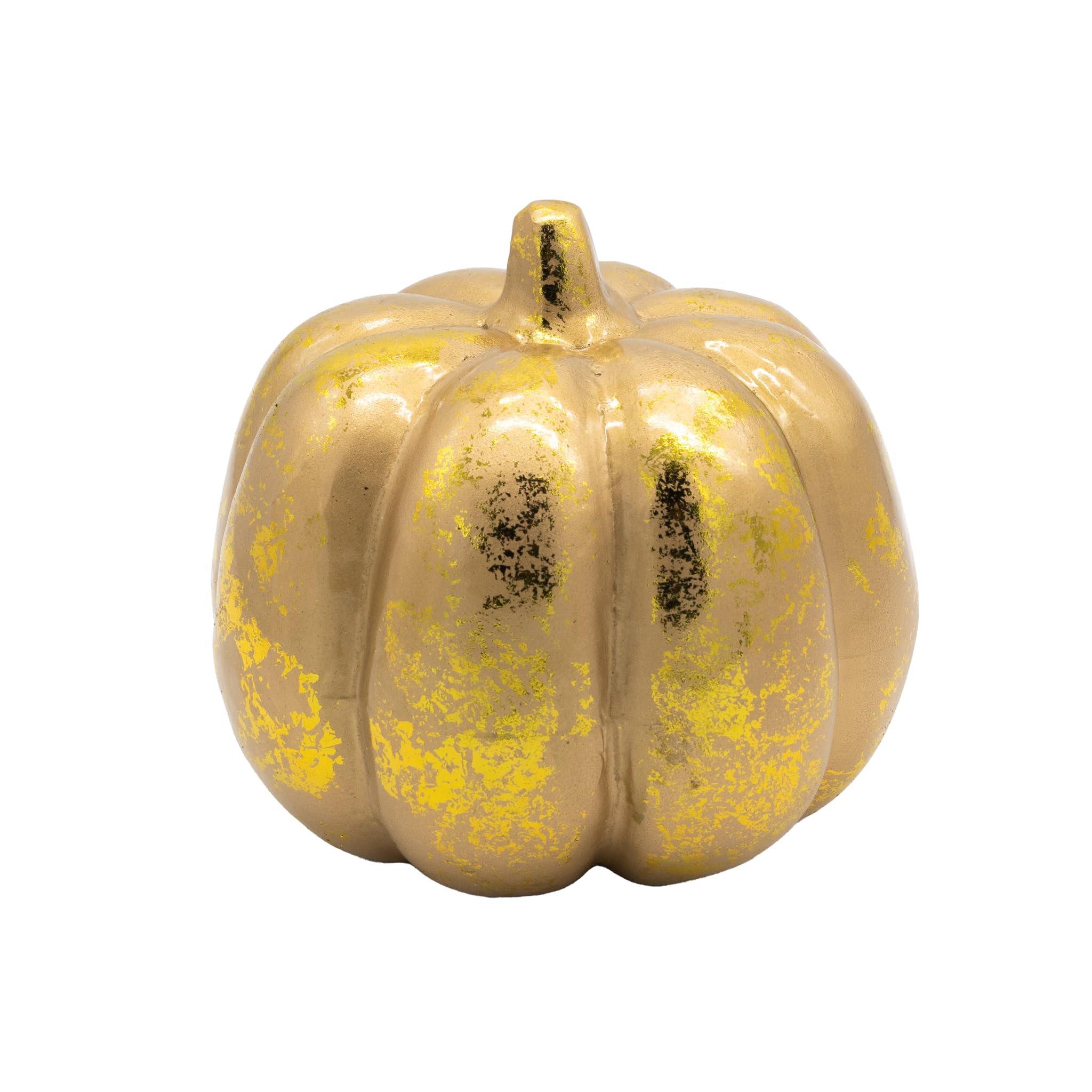 HEITMANN DECO Decorative Pumpkin, Styrofoam, Shiny Gold, ca. 18cm