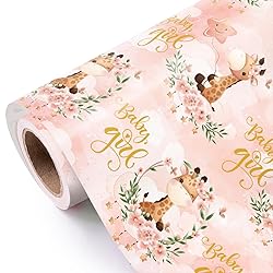 WRAPAHOLIC Baby Girl Wrapping Paper Roll - Mini