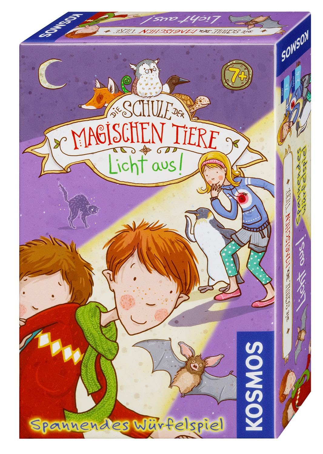Kosmos 711405 The School of Magical Animals - Light Off! Gift Game, Exciting Dice Game for Children from 7 Years, Great Gift for Children