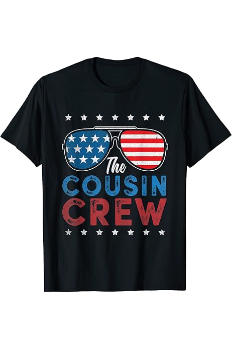 Group Shirts Red White Blue Crew Family 