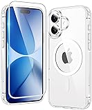 FNTCASE for iPhone 17 Case Clear: Magnetic