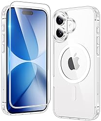 FNTCASE for iPhone 17 Case Clear: Magnetic