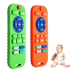 Hooku 2-Pack Silicone Teethers for Babies 0-6