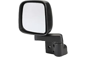 Dorman 955-694 Driver Side Manual Door Mirror - Folding Compatible with Select Jeep Models, Black
