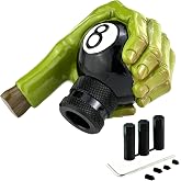 Lunsom 8 Ball Shifter Knob Green Hand Car Transmission Shift Stick Handle Head Fit Automatic Manual Vehicle