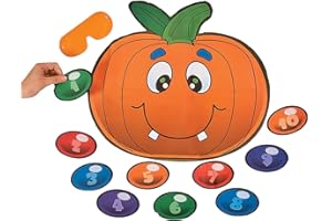 Fun Express Halloween Game Pin The Nose On The Pumpkin (up to 10 Players)