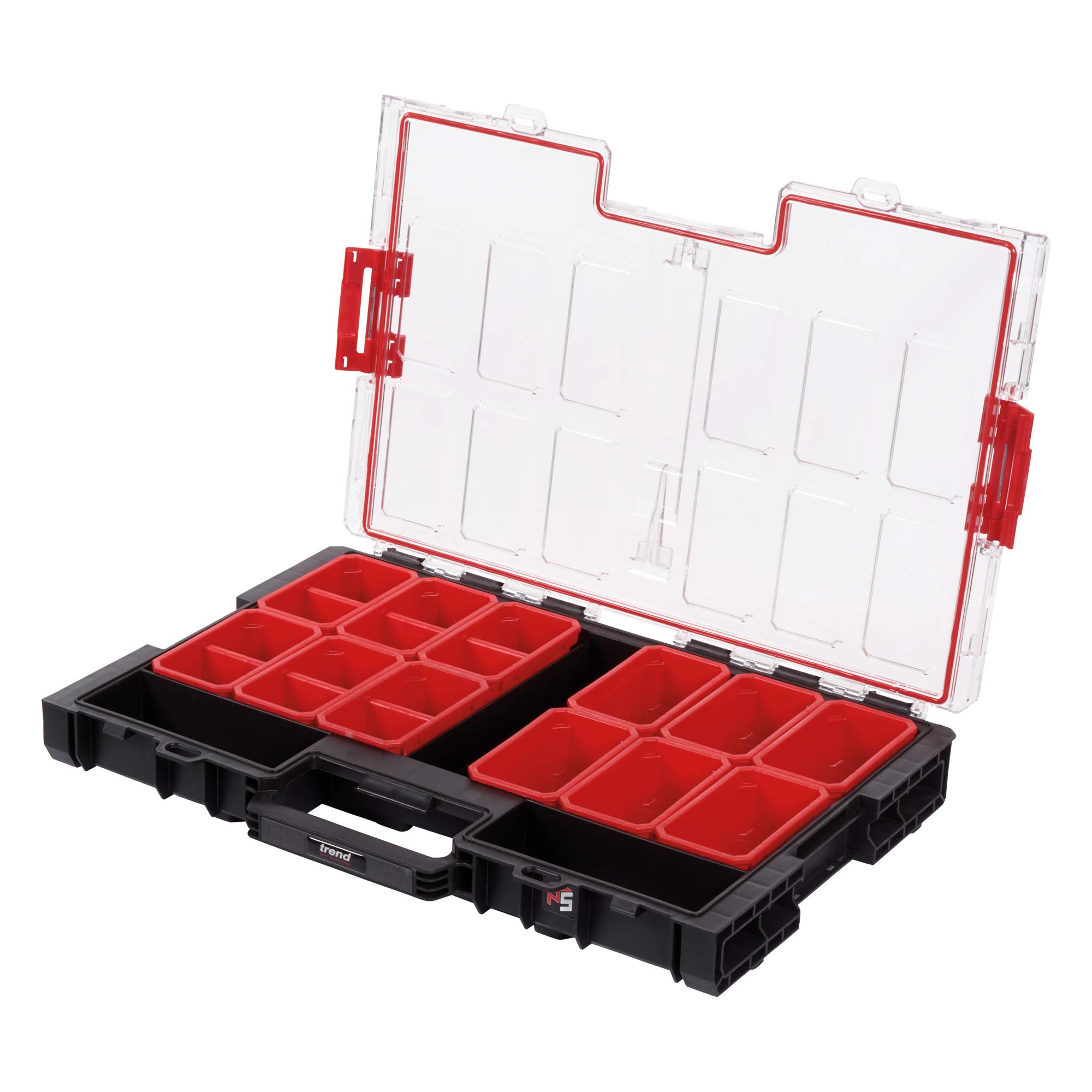 Trend Pro Storage 6L Modular Organiser Case, Large, Durable & Water-Resistant, MS/P/ORG/L