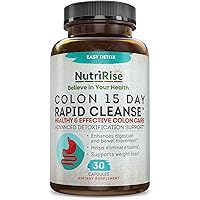 Colon Cleanser Detox for Weight Loss. 15 Day Fast-Acting Extra-Strength Cleanse with Probiotic & Natural Laxatives for…