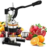 Cast Iron Juicer, Manual Juicer Lemon Squeezer, Hand Press Citrus Juicer | Commercial Manual Fruit Juicer with Stainless Steel Cup for Extracting Fresh Juice from Lemons, Oranges, Easy to Clean