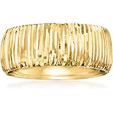 Ross-Simons Italian 10kt Yellow Gold Diamond-Cut Ring