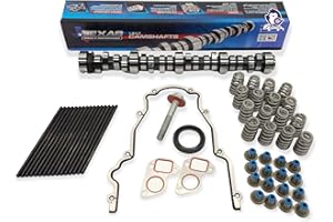 DYNOSTY Texas Speed TSP Chopacabra Truck Cam Kit with Camshaft, Beehive Springs, Seals, Pushrods and Install Kit LS 4.8 5.3 6.0 6.2 (Cam Kit with 7.400" Chromoly Pushrods)