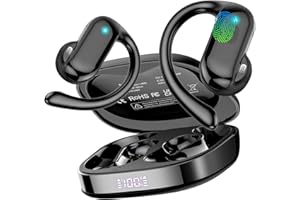 Open Ear Headphones, 2026 Bluetooth 5.4 Wireless Earbuds with ENC Mics, 32Hrs Immersive Stereo Air Conduction Earphones with 