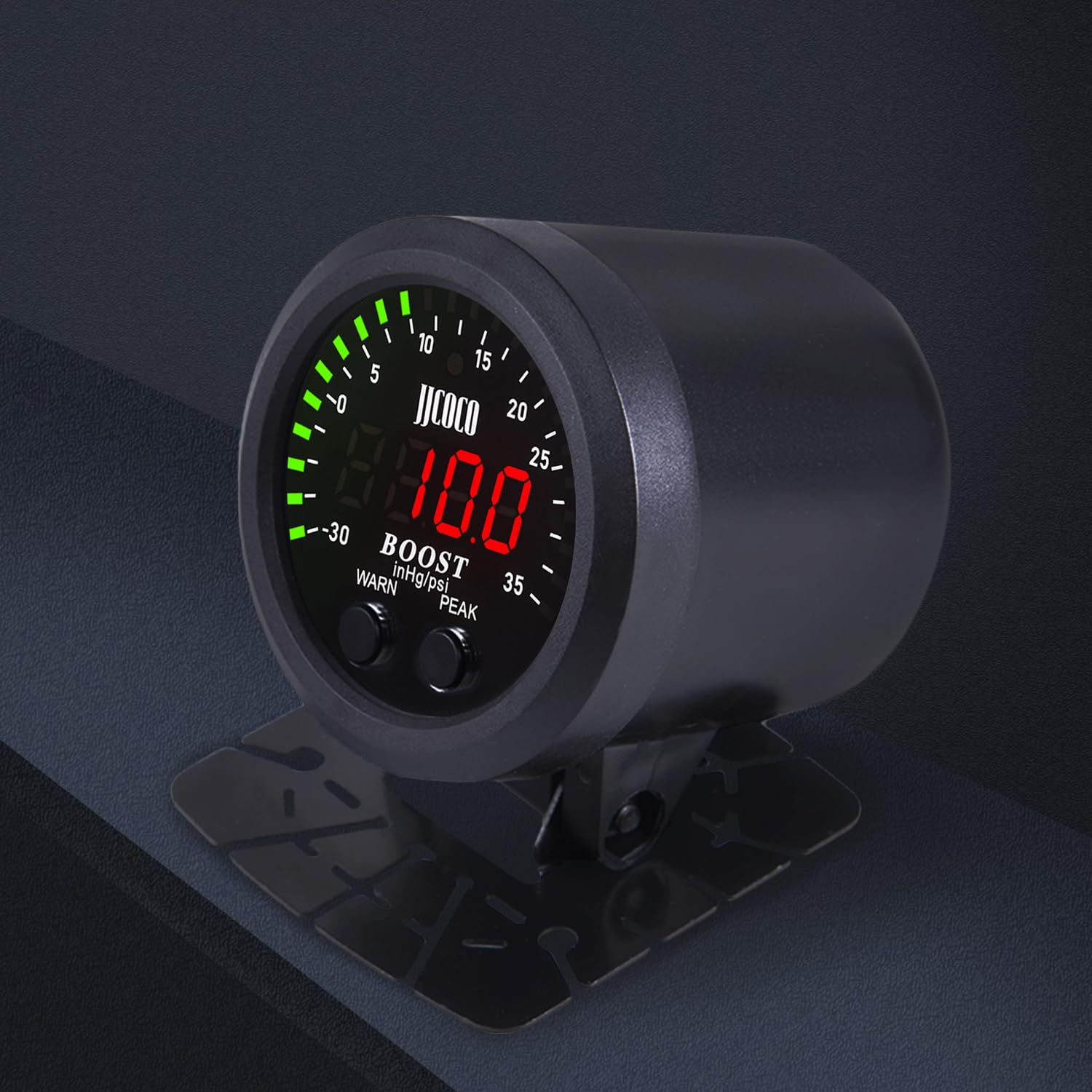 Photo 1 of ZHSYMX Universal Turbo Boost/Vacuum Gauge Kit Includes Electronic Pressure Sensor Red LED Light PSI Meter - for Car Truck - 2-1/16"