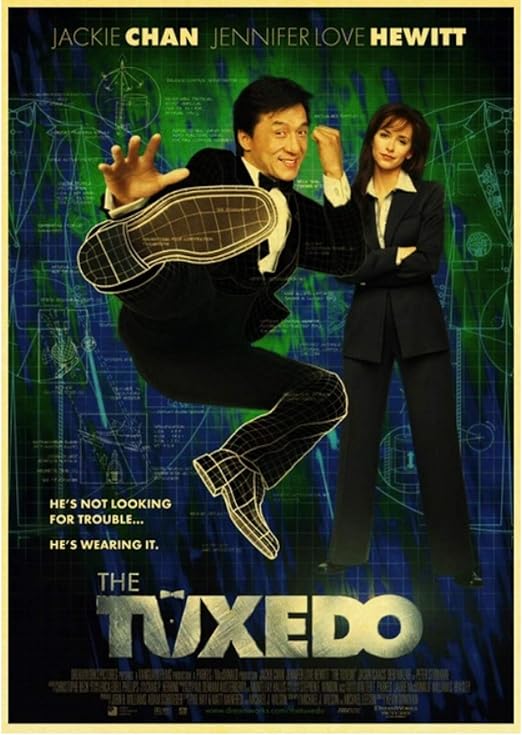 Póster de lienzo, actor famoso chino Jackie Chan, póster de película