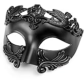 Qavctw Masquerade Mask for Men Roman Greek of The Opera Masks Venetian Half Face Masks for Mascarade Ball Halloween Party