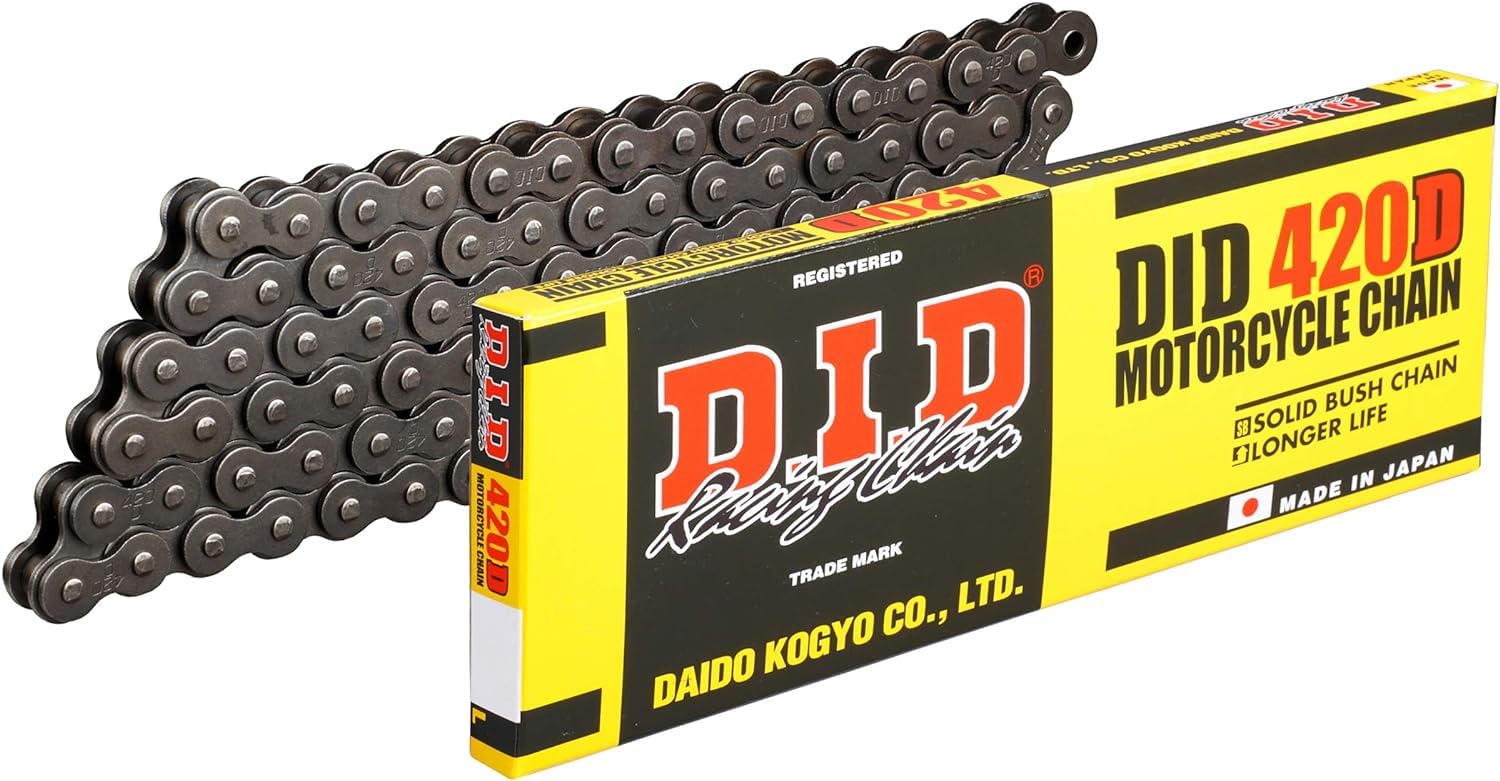 DID 428 D Chain 140 Links (Standard), Open, with Clip Lock