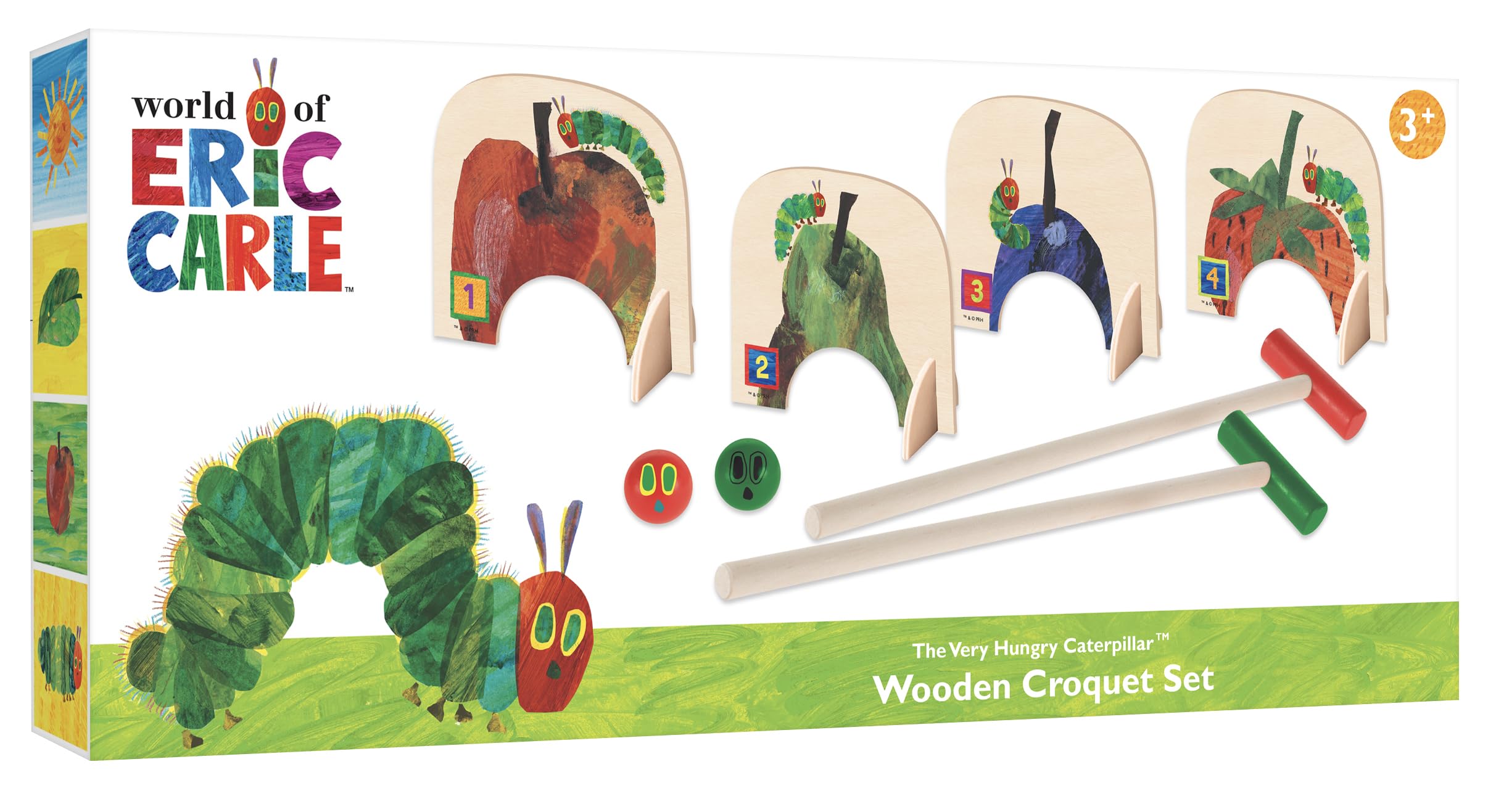 Robert Frederick Children’s Wooden Croquet Set - The Very Hungry Caterpillar Design - Fun For All The Family