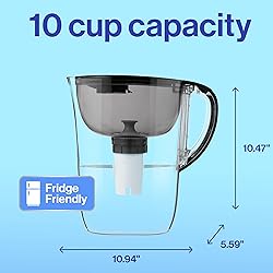 Brita Large 10 Cup Water Filter Pitcher, 1