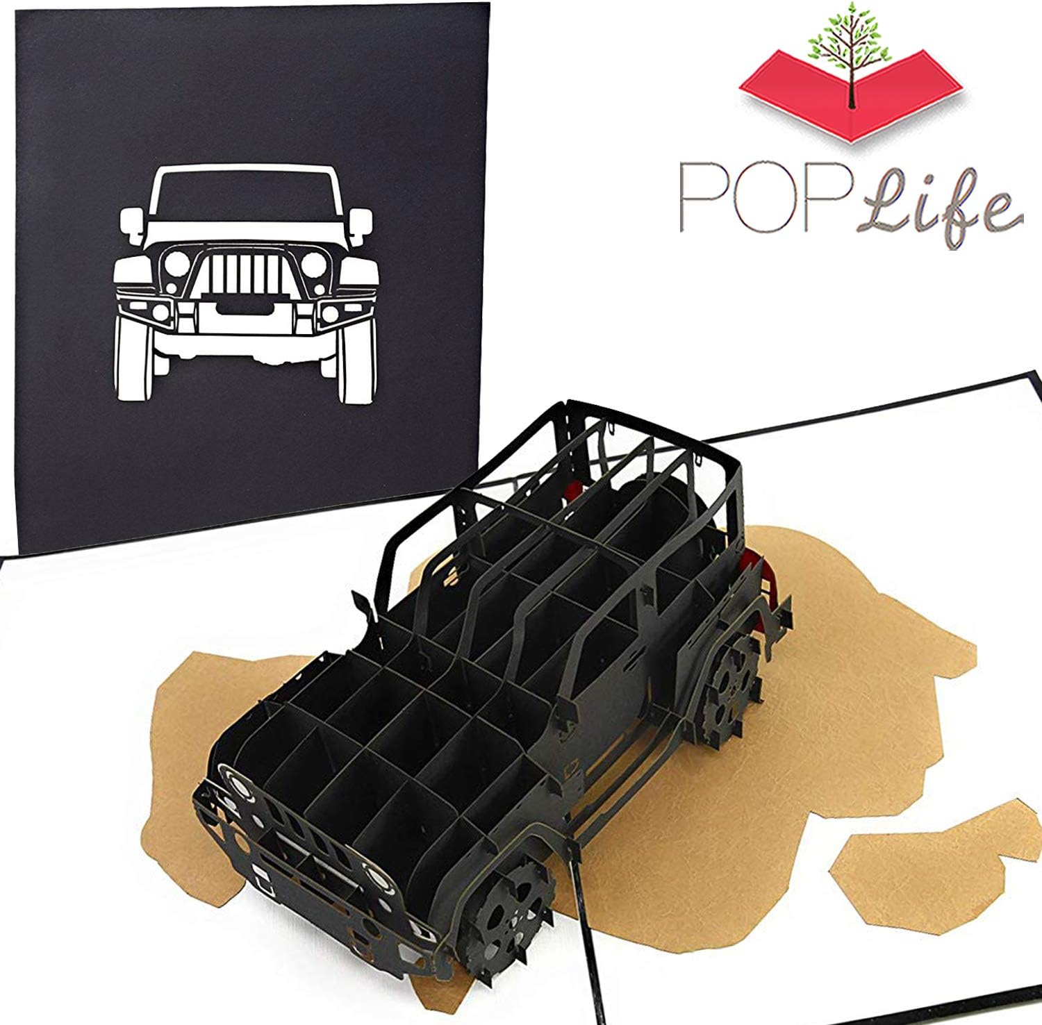 Voitur Retraite Pilotes Suv Hors Route Remise Des Diplomes Fete Des Peres Joyeux Anniversaire Anniversaire De Travail Poplife Cards Camion Jeep Pop Up Carte Pop Up Pour Toutes Les Occasions Papeterie Fournitures De