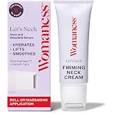 Womaness Let's Neck Serum for Neck Tightening and Lifting, 50ml | Hydrating Neck Firming Cream with Cooling Neck Roller Smooths Wrinkles &amp; Tightens Sagging Skin. Vegan. Made in USA.
