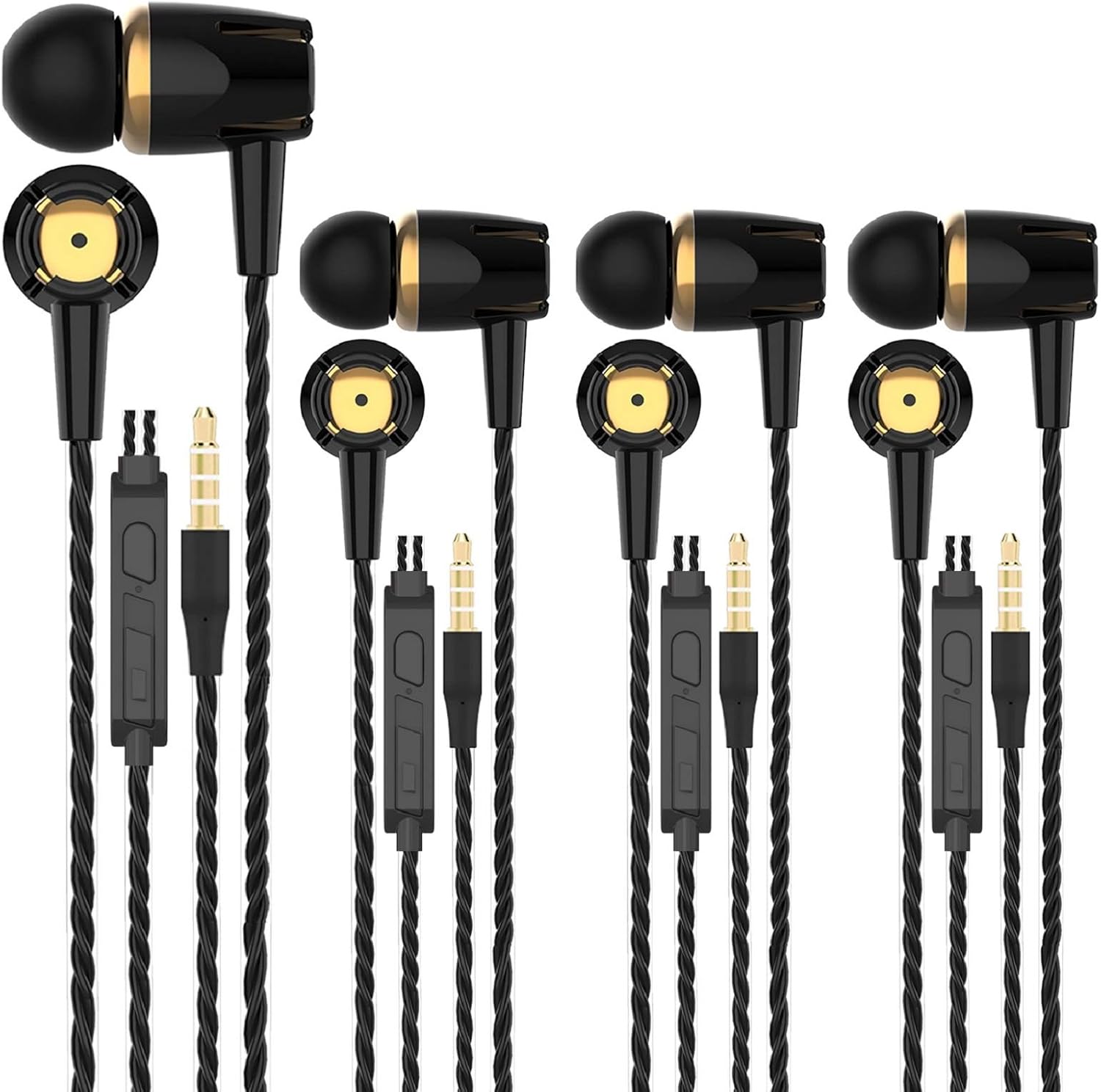 A9 Headphones Earphones Earbuds Earphones, Noise Islating, High Definition, Stereo for Samsung, iPhone,iPad, iPod and Mp3 Players (Mixed Color 4 Pairs): Home Audio & Theater